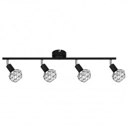 Aca MC15614B Φωτιστικό Σποτ IIII Μαύρο Aladdin