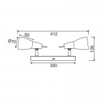 Aca MC542NM2 Φωτιστικό Σποτ ΙI Νίκελ Kamet