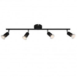 Aca MC634BK4 Φωτιστικό Σποτ IIII Μαύρο Trinity