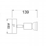 Aca MC634WH1 Φωτιστικό Σποτ Λευκό Trinity