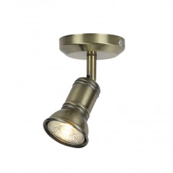 Aca SU281PBR Φωτιστικό Σποτ Μπρονζέ Brulee 