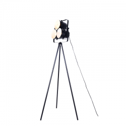 Aca AR1173F149B Επιδαπέδιο Φωτιστικό Μαύρο Cameron