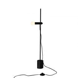 Aca OD581T58B Φωτιστικό Πορτατίφ Μαύρο Hera