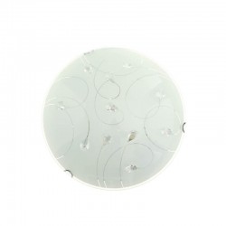 Aca AD998052 Φωτιστικό Οροφής & Τοίχου Με Κρύσταλλο Anya