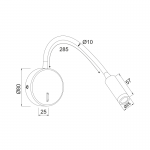 Aca SF1501LEDB Φωτιστικό Led Σποτ Μαύρο Alis