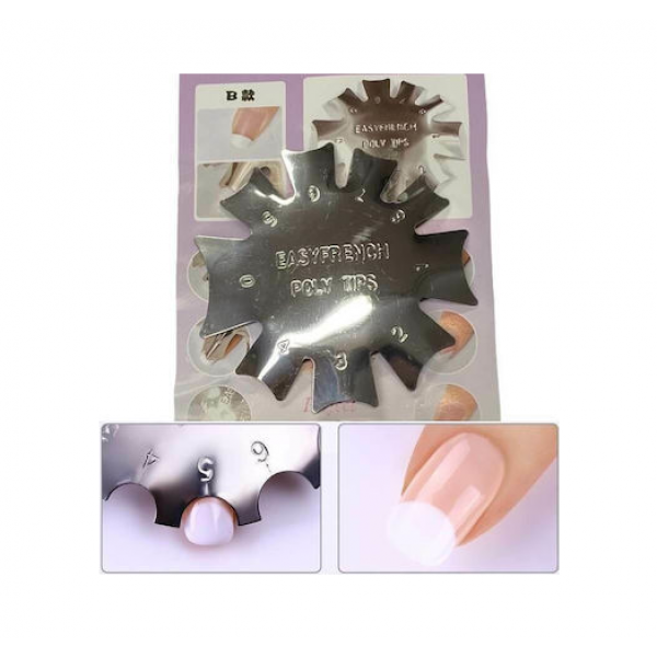 Μεταλλικό Εργαλείο Για Γαλλικό Μανικιούρ Nail Art Easy French B