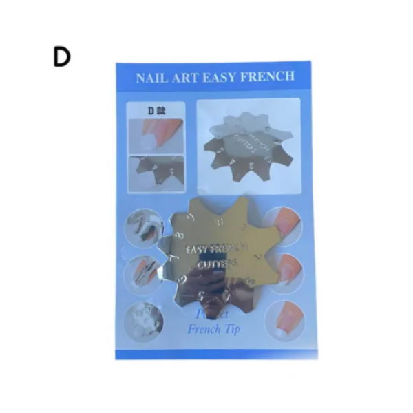 Μεταλλικό Εργαλείο Για Γαλλικό Μανικιούρ Nail Art Easy French D