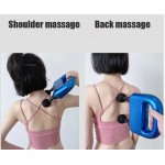 Fascial Gun Massage με Διπλή Κεφαλή Φορητό Επαναφορτιζόμενο Πιστόλι Μασάζ Μυών  Q-JM821