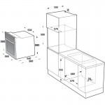 MultiHome MH-6061 White Glass Εντοιχιζόμενος Φούρνος Ηλεκτρικός