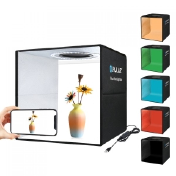 Photo box PULUZ PU-5032B φωτιζόμενο με LED πολλαπλά backround 30x30x30 cm