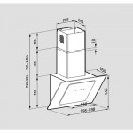 Pyramis Fiero 90 Απορροφητήρας Καμινάδα Μαύρος 065023001