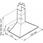 Pyramis Plus 60 Απορροφητήρας Καμινάδα Τετράγωνη 065038001