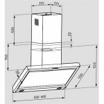 Pyramis Specieto 60 Απορροφητήρας Καμινάδα Inox-Black 065039001