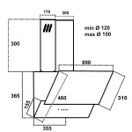 MultiHome MH-6601 Black Απορροφητήρας Καμινάδα