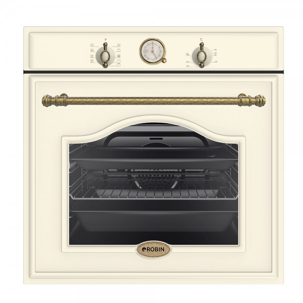 Robin RW-105 Beige Εντοιχιζόμενος Φούρνος Ρετρό