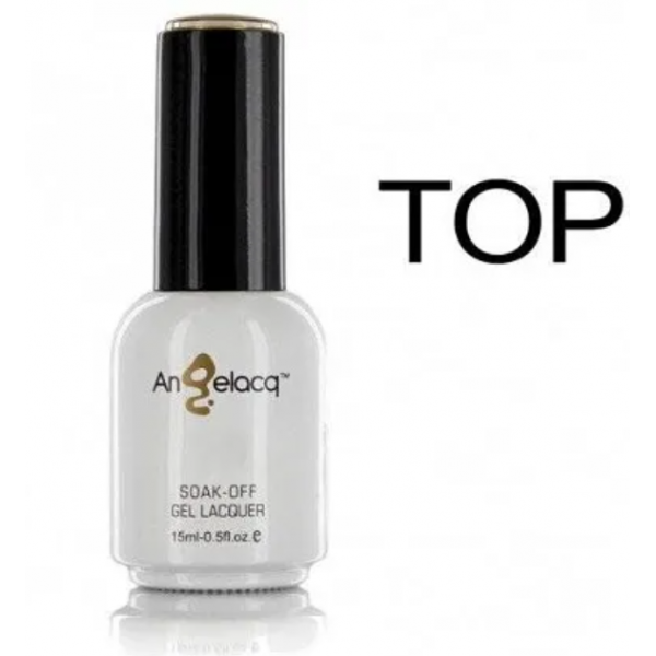 Ημιμόνιμο Επαγγελματικό Βερνίκι Angelacq Νo-Wipe Top Coat 15ml-0,5fl.oz