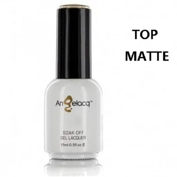 Ημιμόνιμο Επαγγελματικό Βερνίκι Angelacq Matte Top Coat 15ml-0,5fl.oz