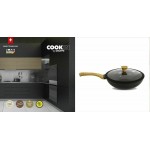 GRUPPE  KTCG30 ΤΗΓΑΝΙ WOK 30CM ΜΕ ΑΠΟΣΠΩΜΕΝΟ ΧΕΡΟΥΛΙ