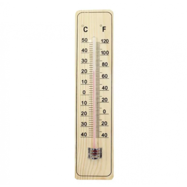 Θερμόμετρο Εσωτερικού – Εξωτερικού Χώρου Ξύλινο