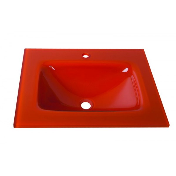 Gloria Glass Form - Νιπτήρας 60*46 Orange (32-9009)