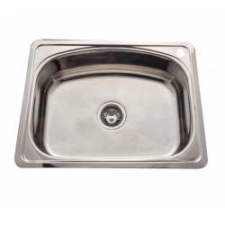 Gloria Siera Ανοξείδωτος Νεροχύτης Inox 620x470x200x0.7mm (18-6247)