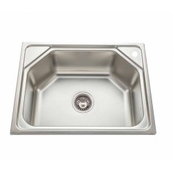 Gloria Levante Ανοξείδωτος Νεροχύτης Inox 600x450x210x0.7mm (18-6045)
