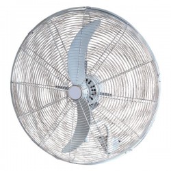 EUROLAMP 300-23502 ΑΝΕΜΙΣΤΗΡΑΣ ΒΙΟΜΗΧΑΝΙΚΟΣ ΜΕΤΑΛΛΙΚΟΣ ΤΟΙΧΟΥ ΛΕΥΚΟΣ ΜΕ ΚΟΝΤΡΟΛ Φ71 180W