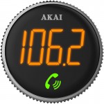 Akai FMT-95BT FM transmitter και φορτιστής με Bluetooth, micro SD, Fast Charge USB & USB Type-C, LED
