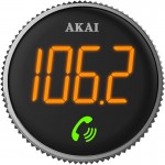 Akai FMT-95BT FM transmitter και φορτιστής με Bluetooth, micro SD, Fast Charge USB & USB Type-C, LED