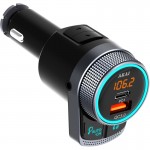 Akai FMT-80BT FM transmitter και φορτιστής με Bluetooth, Fast Charge USB & USB Type-C, LED και Hands