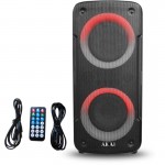 Akai ABTS-TK19 Φορητό ηχείο Bluetooth με LED, TWS, USB, micro SD, Aux-In και είσοδο ενσύρματου  μικρ
