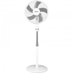 Primo PRSF-80446 Ανεμιστήρας με Ορθοστάτη Λευκό/Γκρι 50W