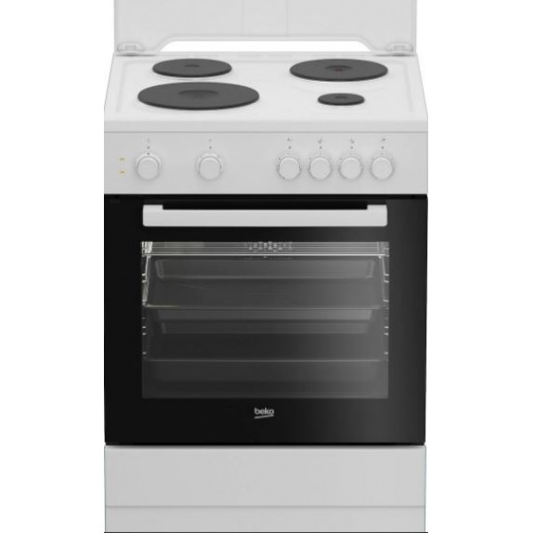 Beko FSM 66001 GWS Ηλεκτρική Κουζίνα 72lt με Εμαγιέ Εστίες