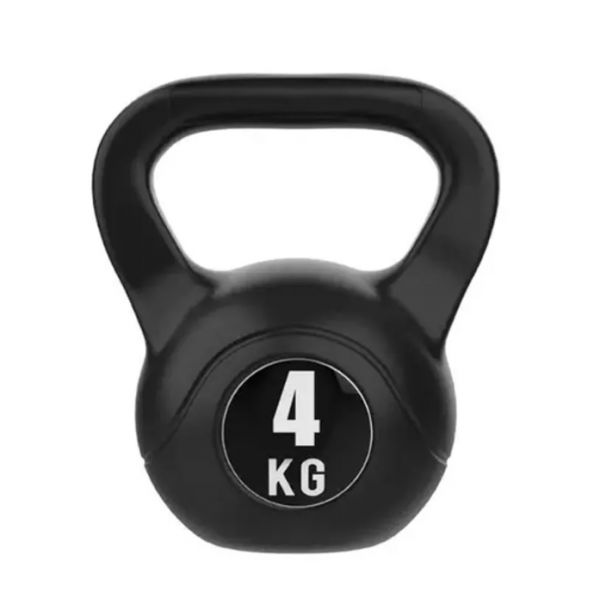 Όργανο Γυμναστικής Kettlebell 4kg Μαύρο