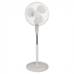 Eurolamp 147-29087 Ανεμιστήρας με Ορθοστάτη Λευκός με Στρόγγυλη Βάση 60W