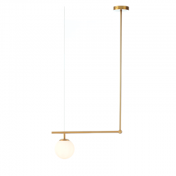 Aca V360501P Φωτιστικό Οροφής Ορειχάλκινο Thetis