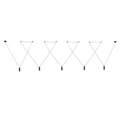 Aca YL22P5BK Φωτιστικό Οροφής Μαύρο Teres 