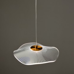 Aca ZM34LEDP22BR Φωτιστικό Led Οροφής Ορειχάλκινο Ninfea