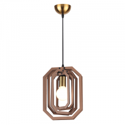 Aca ZM391P24WLL Φωτιστικό Οροφής Καφέ Triton