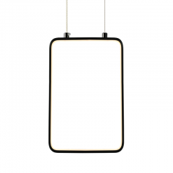 Aca V30LEDP18BK Φωτιστικό Οροφής Led Μαύρο Symetria