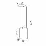 Aca V30LEDP26BK Φωτιστικό Οροφής Led Μαύρο Symetria