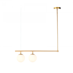 Aca V360502P Φωτιστικό Οροφής Ορειχάλκινο Thetis