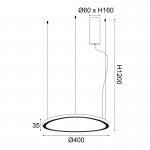 Aca BR97LEDP40WH Φωτιστικό Οροφής Led Λευκό Harmoni