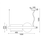 Aca DCR39214 Φωτιστικό Οροφής Led Μαύρο Earth