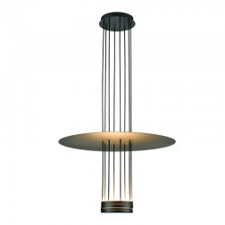 Aca YL1691LEDPBK Φωτιστικό Οροφής Led Μαύρο Elia