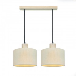 Aca TF20862PC Φωτιστικό Οροφής Κρεμ/Μπεζ Chios