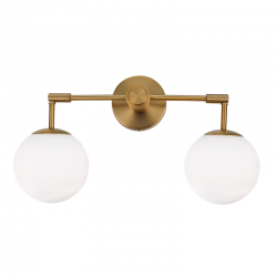 Aca V360502W Φωτιστικό Επίτοιχο Απλίκα Ορειχάλκινο Thetis