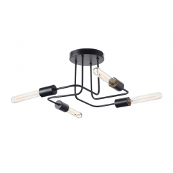 Aca TNK933844CBK Φωτιστικό Οροφής Μαύρο Cobra