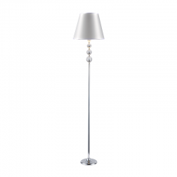 Aca AD90041F Επιδαπέδιο Φωτιστικό Ασημί Evita