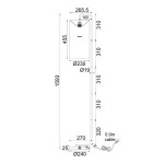 Aca ML121811F Επιδαπέδιο Φωτιστικό Χρυσό/Λευκό Osaka Aca ML121811F Επιδαπέδιο Φωτιστικό Χρυσό/Λευκό Osaka